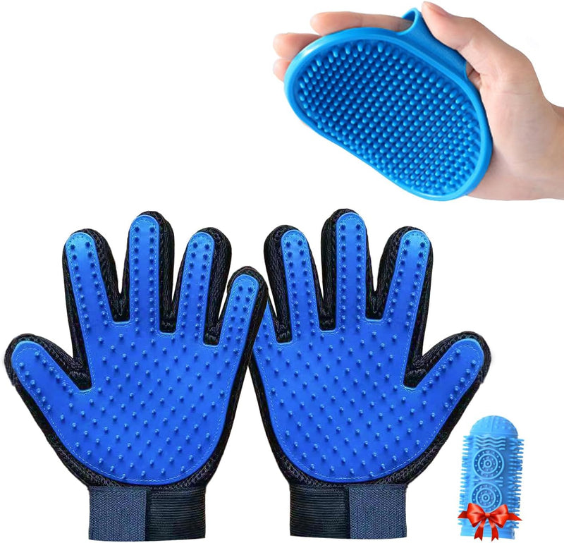 Hair Remover Deshedding Cleaning Massage Gloves For Pets - Pet Wonders