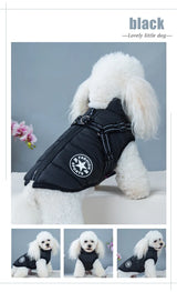 Dog winter Jacket With Harness