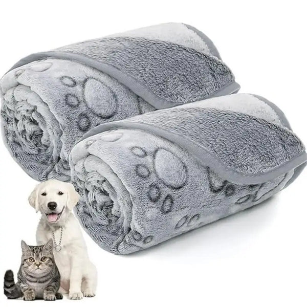 Pet Blanket Soft Fluffy Cute Cartoon Pattern Suitable For Cats And Dogs