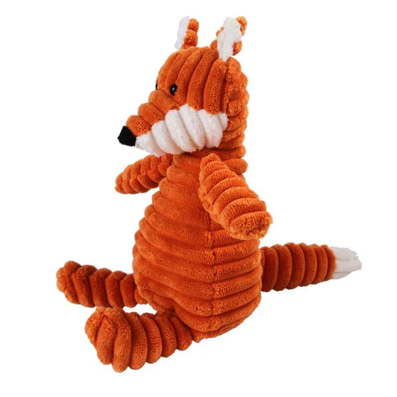 Plush Animals Shape Bite Resistant Squeaky Toys for Small Large Dogs - Pet Wonders