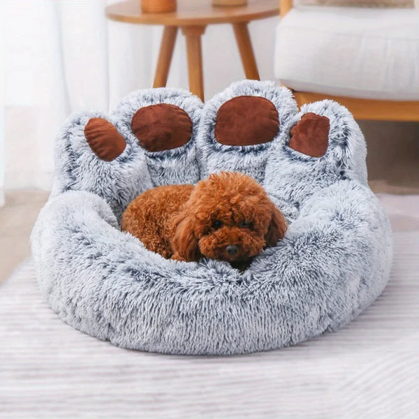 Cute Bear Paw Shape Comfortable Cozy Beds For Dog & Cats