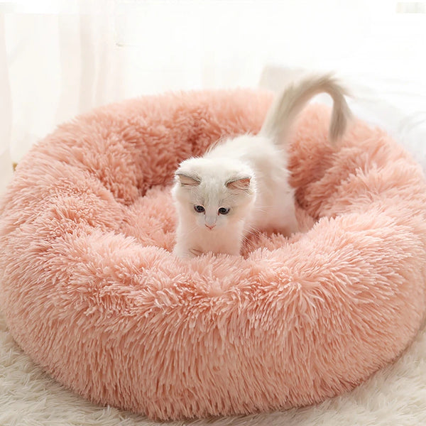 Warm Detachable and Washable Round Plush Pet Nest For Winter - Pet Wonders