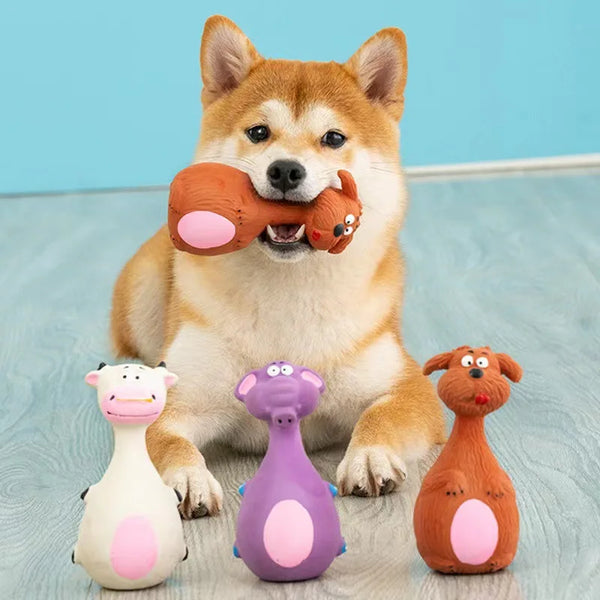 Latex Sound Squeaky Animal Chew Pet Rubber Vocal Toys For Dogs - Pet Wonders