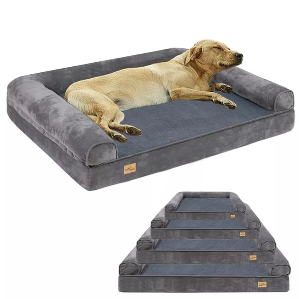 Waterproof Removable Cover Plush Mat With Memory Foam Sofa Couch For Dogs - Pet Wonders