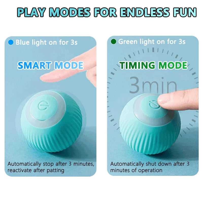 Smart Indoor Automatic Rolling Magic Ball Electronic Interactive Cat Toy - Pet Wonders