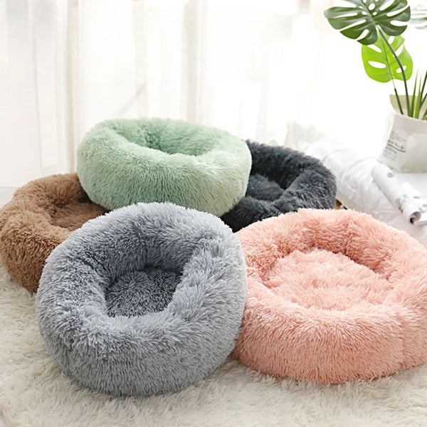 Warm Detachable and Washable Round Plush Pet Nest For Winter - Pet Wonders