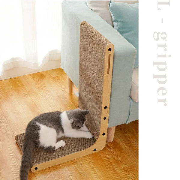 L-shaped Cat Scratching Board