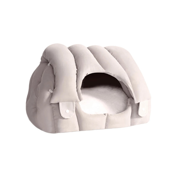 Dual purpose arched fully enclosed and warm, soft and comfortable bed For Cats