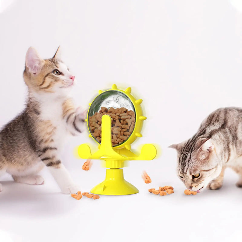 360 Interactive Wheel Treat Leaking Toy for Small Cat Dogs - Pet Wonders