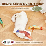 3D Simulation Fish Goldfish Interactive Sounding Cat Chew Bite Plush Toys - Pet Wonders