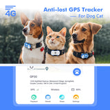 GP30 Pet Tracker Dog Cat Tracker Smart Light Sound Search Lost Finder Waterproof Tracking Device for Pets with Free Trial - Pet Wonders