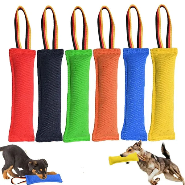 Dog Bite Tug Toy For Training Biting Stick with Strong Handle To Fetch - Pet Wonders