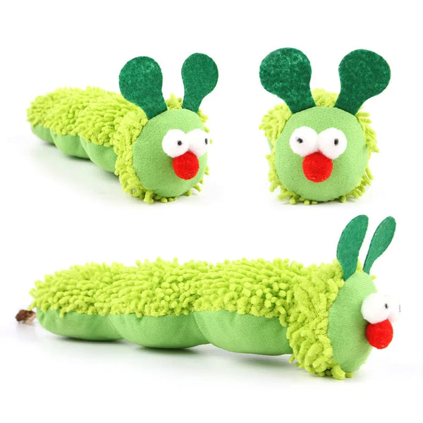 Cat Chew Caterpillar Catnip Molar Cat Teaser Interaction Toy - Pet Wonders