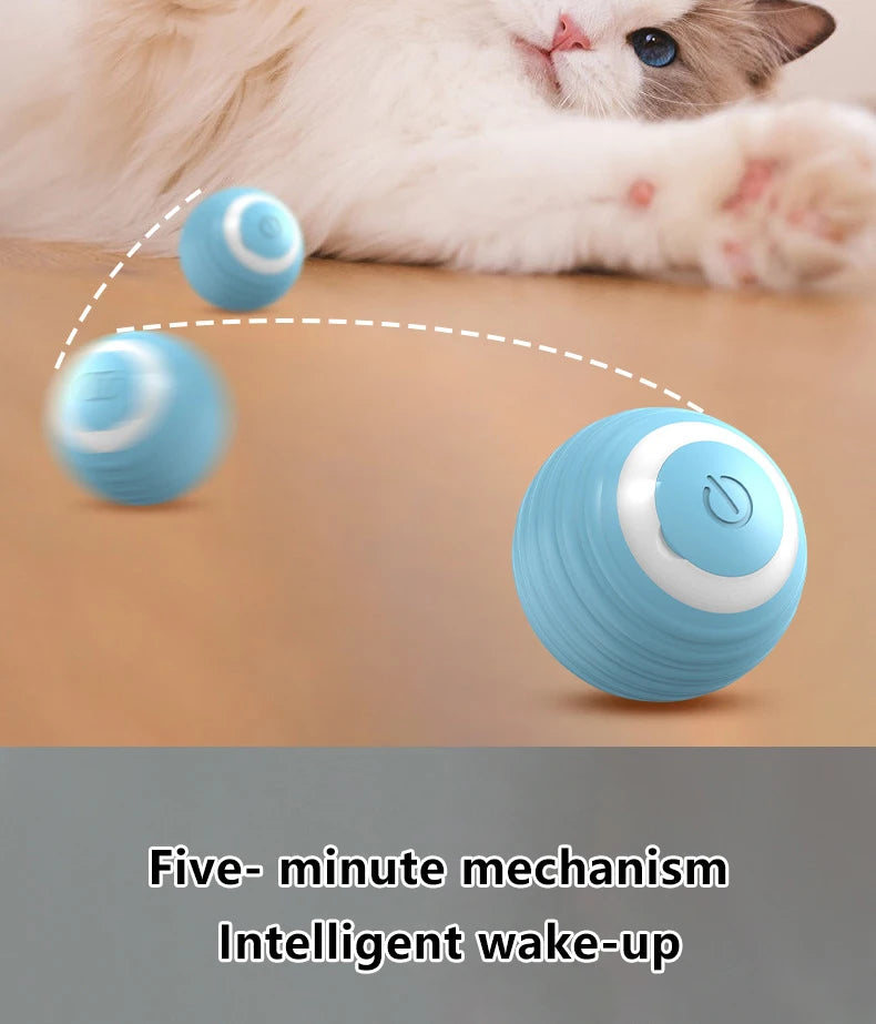 Smart Indoor Automatic Rolling Magic Ball Electronic Interactive Cat Toy - Pet Wonders