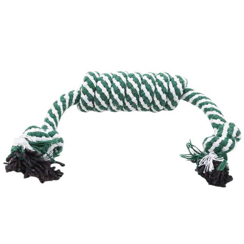 Durable Braided Bone Rope Chewing Colorful Cotton Knot Toys For Puppy - Pet Wonders