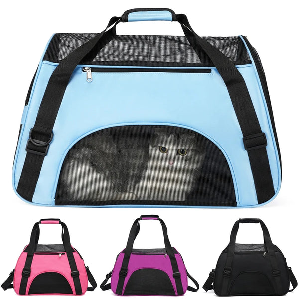 Soft-Sided Portable Bags for Cats Dogs