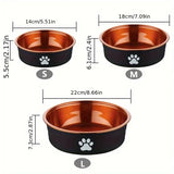 Anti-Slip Dog Bowls Small Medium And Large