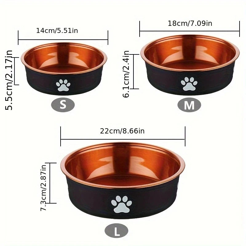 Anti-Slip Dog Bowls Small Medium And Large