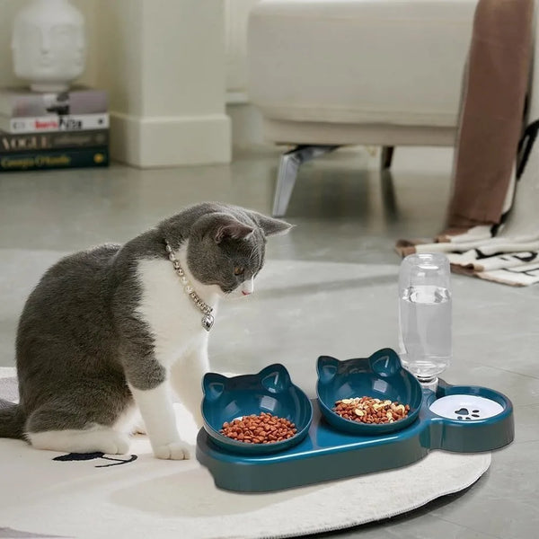 Bowl Set with Gravity Water Bottle