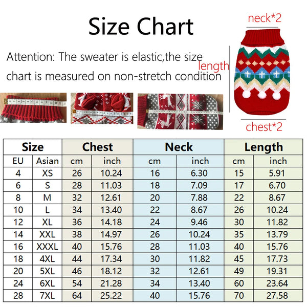 Sweater Pullover Pet Clothing Christmas