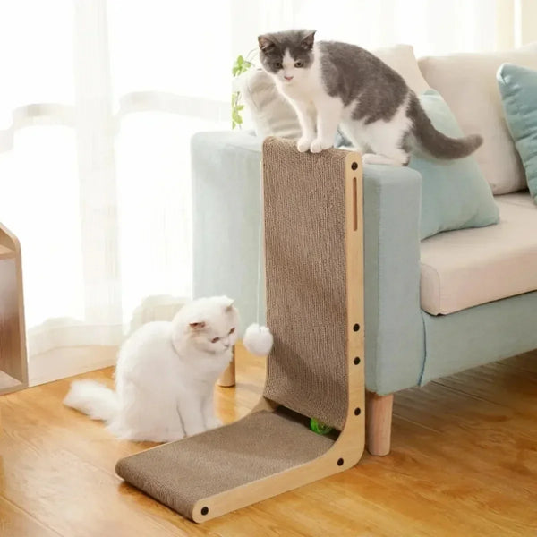 L-shaped Cat Scratching Board