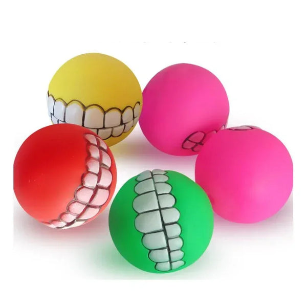 Funny Pets Dog Cat Ball Toys Chew Sound Squeaky Toys Puppy Ball Toys - Pet Wonders