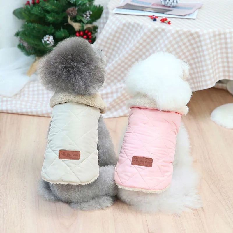 Warm Winter Fur Collar Small Dogs