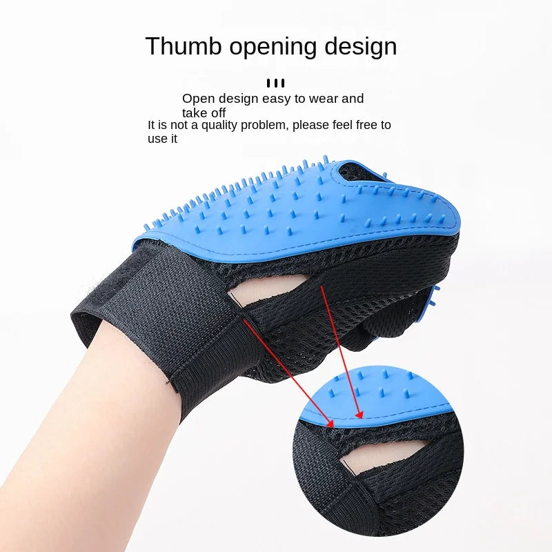 Hair Remover Deshedding Cleaning Massage Gloves For Pets - Pet Wonders