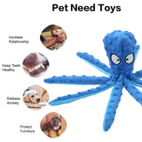 Plush Toy No Stuffing Crinkle Interactive Chew Toys for Small Large Puppy - Pet Wonders