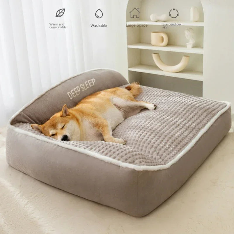 Luxury Winter Warm Large Dog Sofa Bed