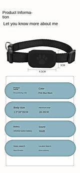 Waterproof Mini Dog Gps Animal Tracking Movement Alert Collars Anti Lost Tracker For Cats And Puppies Remote Global Locator - Pet Wonders