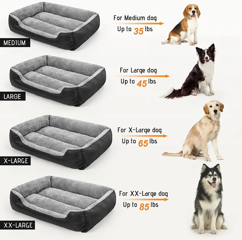 Large Dogs, Washable Pet Bed Mattress Comfortable, Warming Rectangle