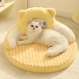 Deep Sleep Warm Pet Cushion for Small Cats Dogs with Pillow - Pet Wonders