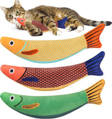 3D Simulation Fish Goldfish Interactive Sounding Cat Chew Bite Plush Toys - Pet Wonders