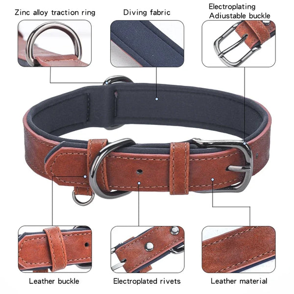 Adjustable Soft Padded Dog Collars