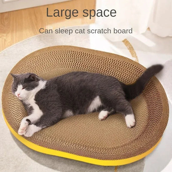 Cats Scratching Board Oval Wear-resistant Beds and Furniture For Pets - Pet Wonders