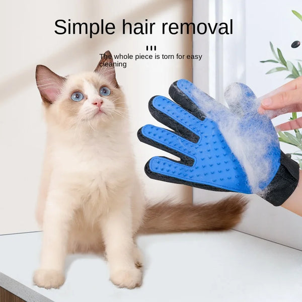 Hair Remover Deshedding Cleaning Massage Gloves For Pets - Pet Wonders