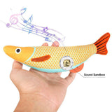 3D Simulation Fish Goldfish Interactive Sounding Cat Chew Bite Plush Toys - Pet Wonders