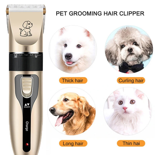 Professional Cat & Dog Hair Rechargeable Clipper Grooming Kit - Pet Wonders