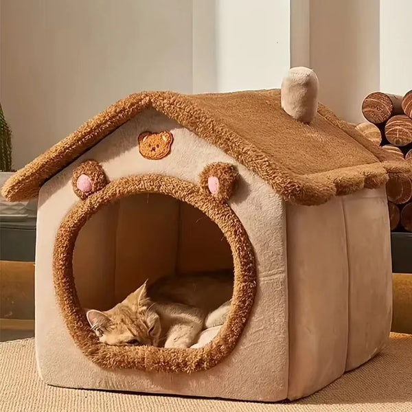 Foldable, Removable & Washable Cat House Puppy Cave Sofa For Pets - Pet Wonders