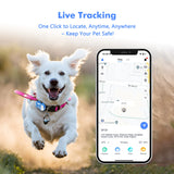 GP30 Pet Tracker Dog Cat Tracker Smart Light Sound Search Lost Finder Waterproof Tracking Device for Pets with Free Trial - Pet Wonders